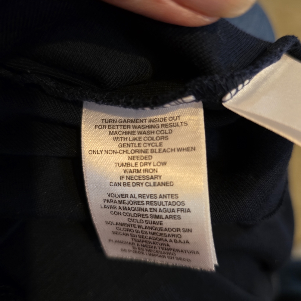 Jones New York Navy Long‎ Sleeve Top Sz Med - Picture 4 of 6